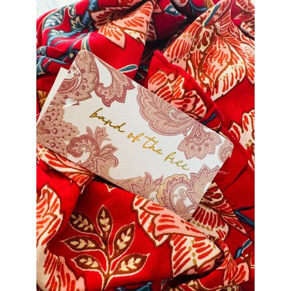 NWT XS Band Of The Free Connie Garnet Mini Red Floral Bohemian Dress - Picture 8 of 16